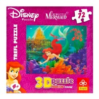 Puzzle 3D 72 Parça, Disney The Little Mermaid 35503